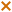 Deux diviseurs en formes de croix oranges simplement décoratives.