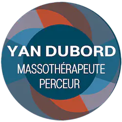 Yan Dubord Massotherapeute Perceur logo du pied de page.